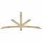 Ekena Millwork Alberta Rough Sawn Timber Gable Bracket, Douglas Fir, 84"W x 35"H x 2"D x 4"F, 10/12 Pitch GBW084X35X0204ALB00RDF - alternate 1